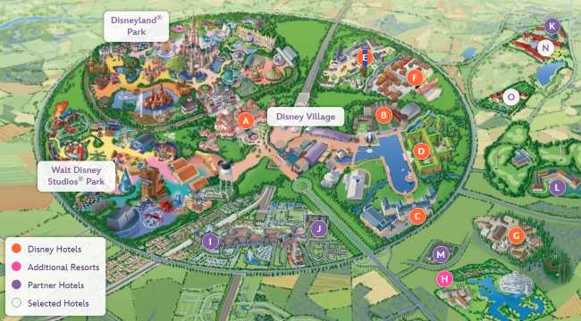 Disneyland Paris Map