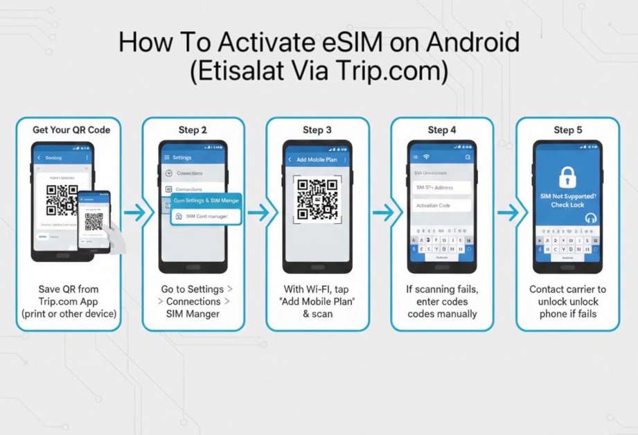 etisalat esim for andoird