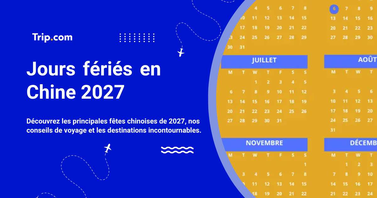 Jours fériés en Chine 2027