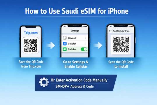 Best eSIM in Saudi Arabia 2026: Umrah & Tourist Use | Trip.com