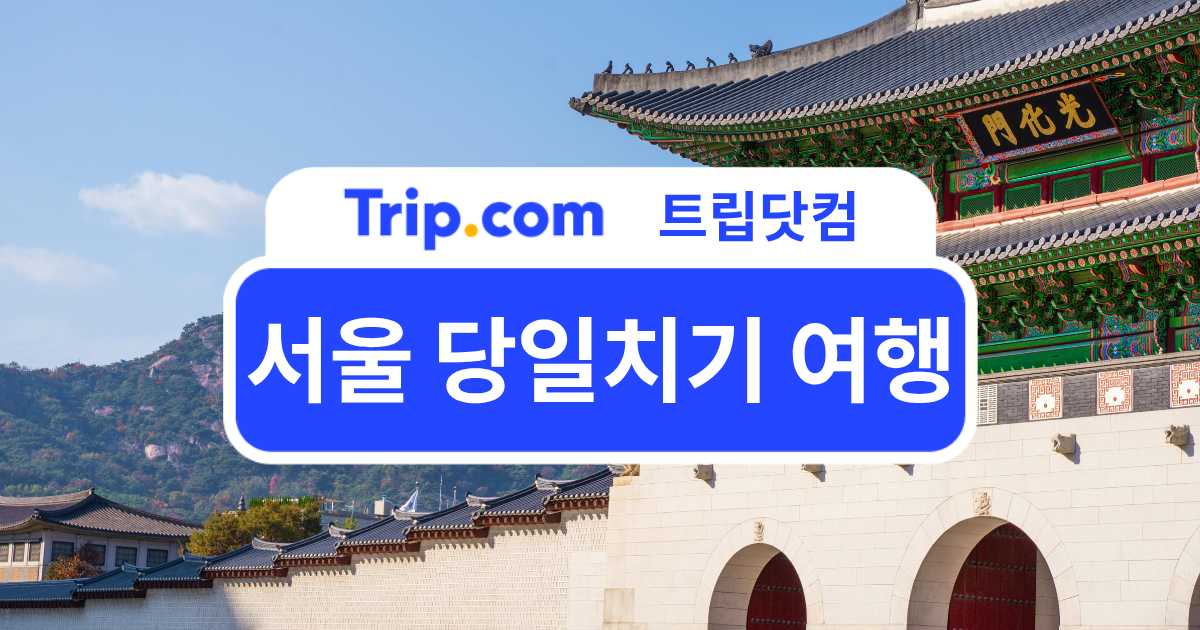 서울 당일치기 여행 가이드