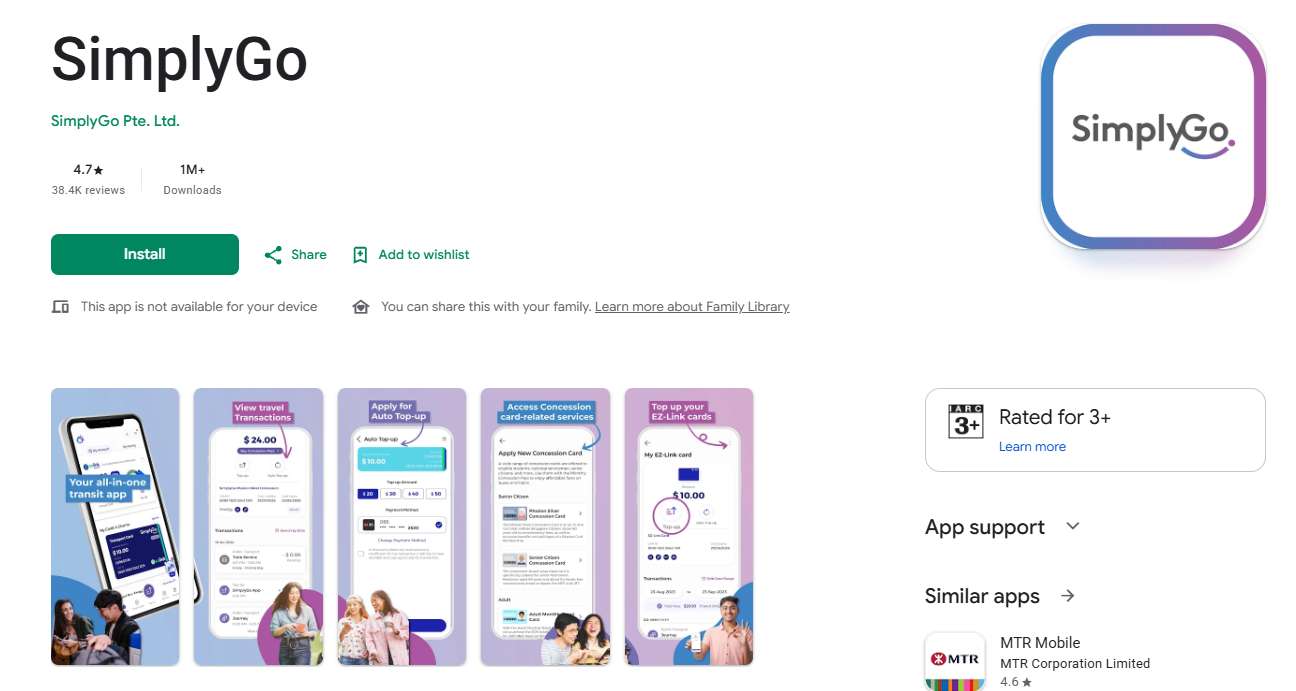 Install SimplyGo App