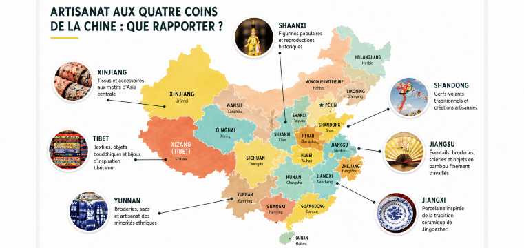 Artisanat de toute la Chine : quels produits régionaux peut-on trouver