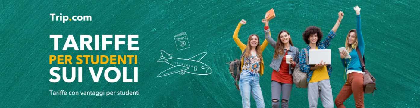 sconti sui voli per studenti