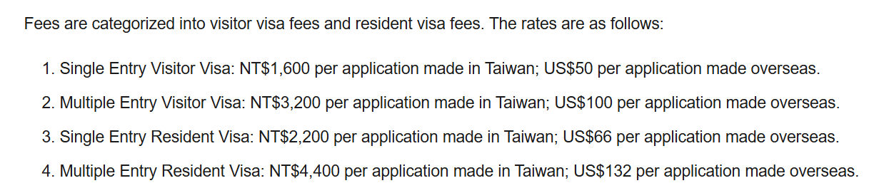 How to apply for Taiwan Visa steps 4