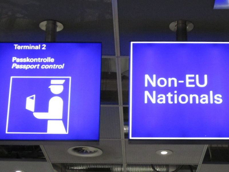 Non EU Passport Signs