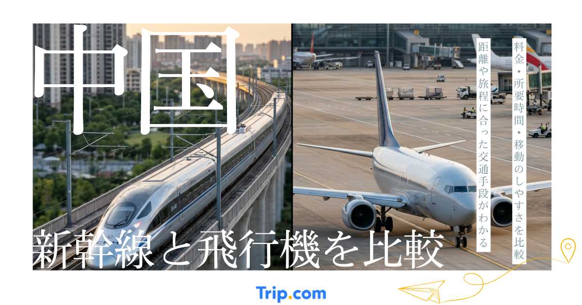 中国新幹線と飛行機はどっちが便利？中国国内の長距離移動を比較