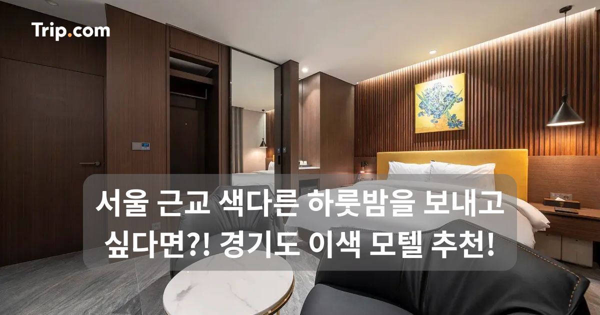 경기도 이색 모텔 추천! 서울 근교 색다른 하룻밤 | 트립닷컴