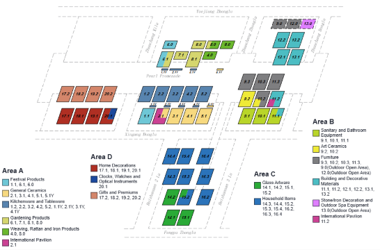 Canton Fair Exhibition Floor Map