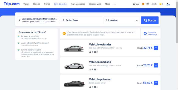 Precio y Duración del Traslado desde el Aeropuerto
