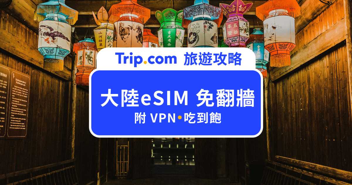 大陸 eSIM 免翻牆