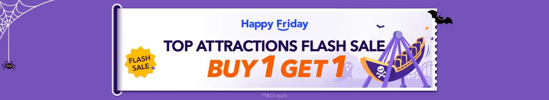 Happy Friday Attractions BOGO on Trip.com