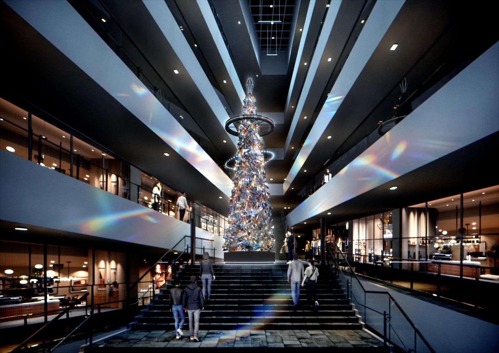 東京聖誕燈飾 | 稜鏡聖誕樹