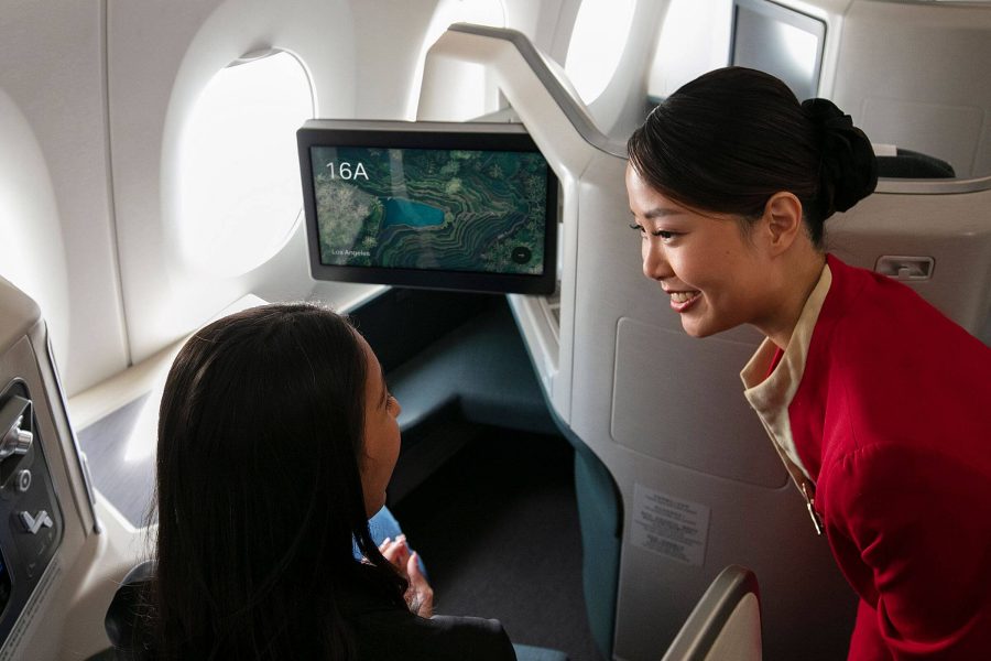 Cathay Pacific Business Class Service and Cabin Experience