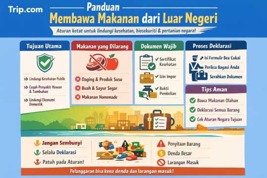 Aturan Membawa Makanan dari Luar Negeri | Trip.com