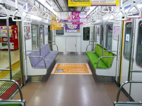 Inside Kyoto metro