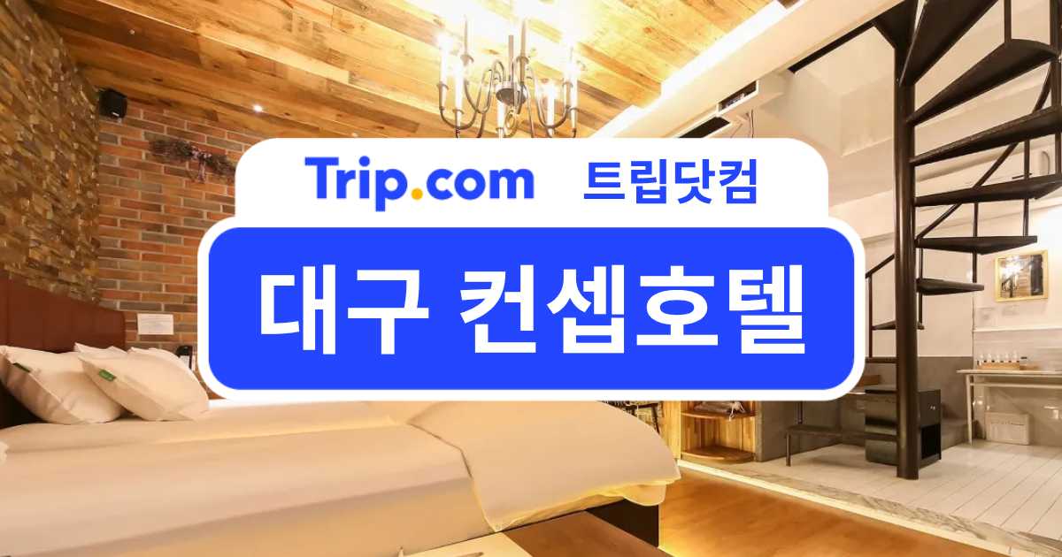 대구 컨셉호텔 추천 총정리! 특별한 하루를 위한 이색 숙소 가이드