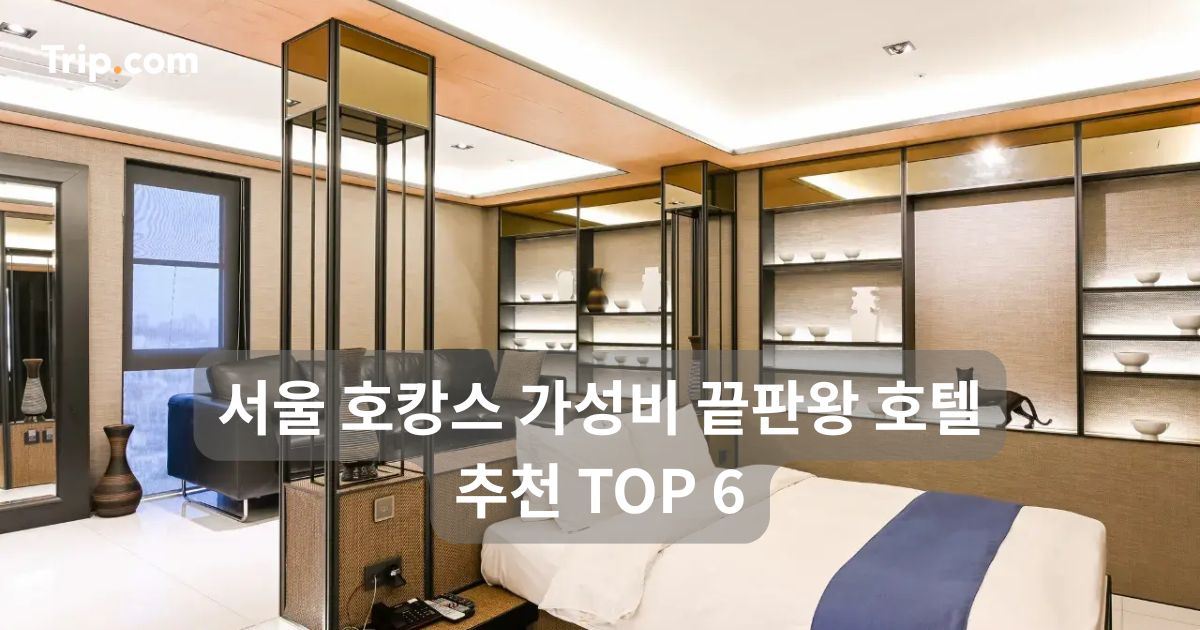 서울 호캉스 가성비 끝판왕 호텔 추천 TOP 6 | 트립닷컴