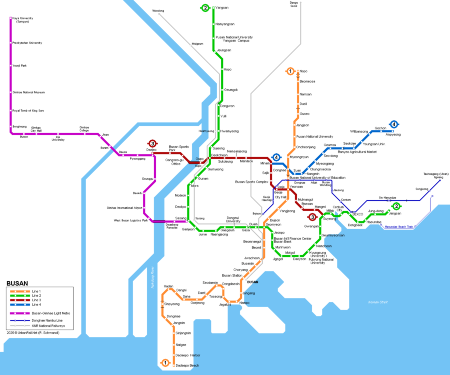 Busan Metro Map