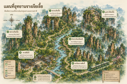 แผนที่จางเจียเจี้ย