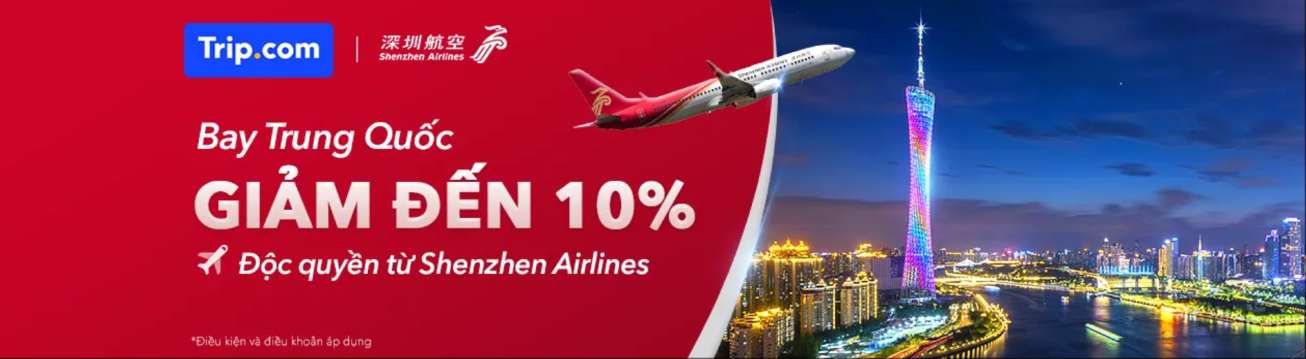 Bay Trung Quốc cùng Shenzhen Airlines