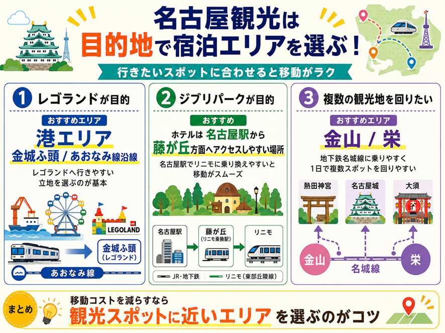 アクセスと目的地を合わせて考える