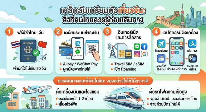 เคล็ดลับเตรียมตัวเที่ยวจีน: สิ่งที่คนไทยควรรู้ก่อนเดินทาง