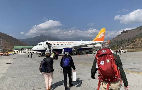Flight to Bhutan