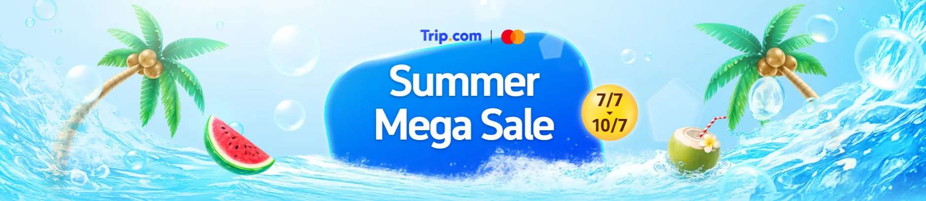 77 Summer Mega Sale - 3 Steps Away from Your Summer Holiday Summer Campaign