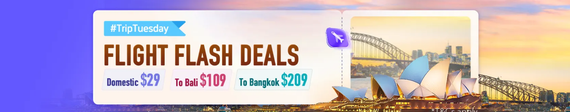 Trip.com Promo Code Australia: TripTuesday Flight Flash Deals