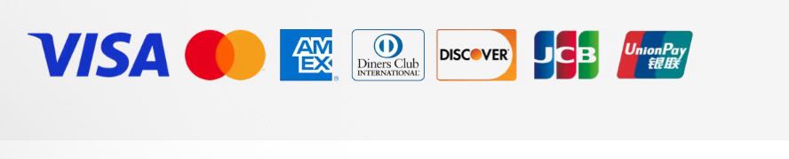 ＜アリペイで登録できるクレジットカード＞