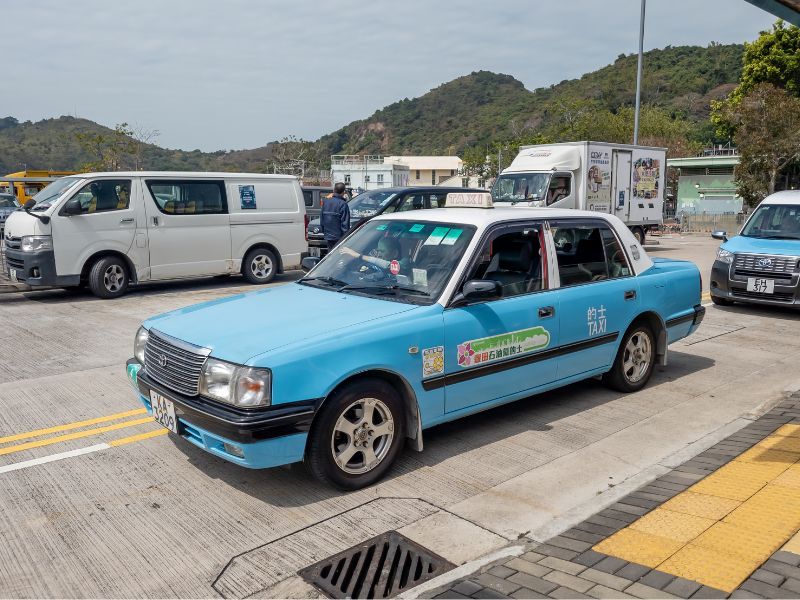 Hong Kong Blue Taxis