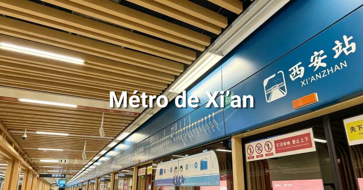 Métro de Xi'an : carte du réseau, horaires et conseils sur l’achat de tickets