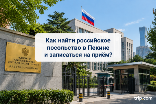 Как найти российское посольство в Пекине и записаться на приём?