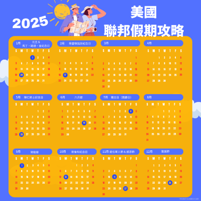 美國假期 2025：美國聯邦假期、州定假期一覽表，規劃您的美國之旅！