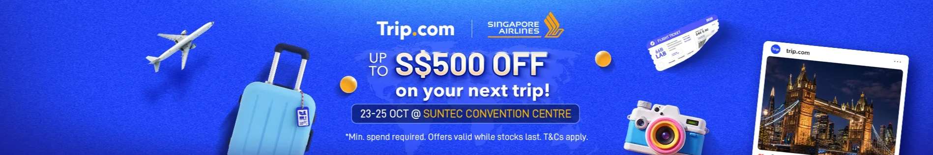Official Trip.com Promo Code & Coupons Singapore (October 2026) | Trip.com