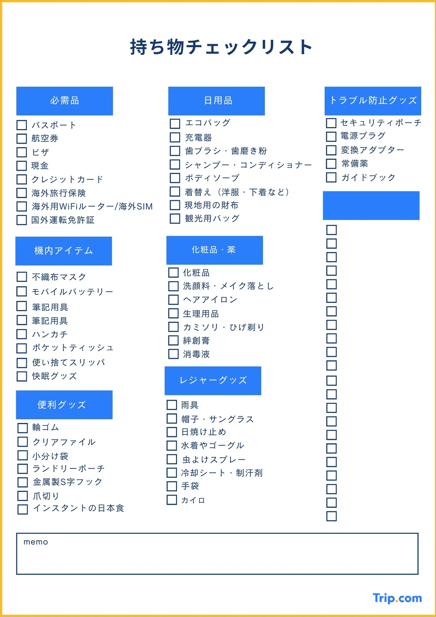 蘇州観光の持ち物リスト