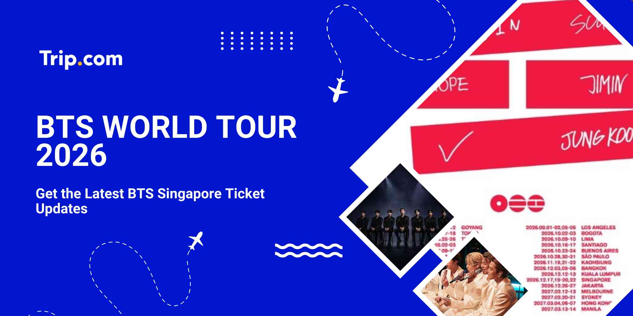 BTS Concert Singapore 2026 – Dates, Venue, Tickets & World Tour Info | ARIRANG