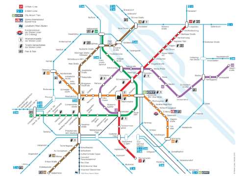 แผนที่รถไฟใต้ดินเวียนนา