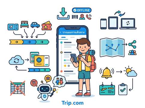 Trip Planner วางแผนการเดินทาง