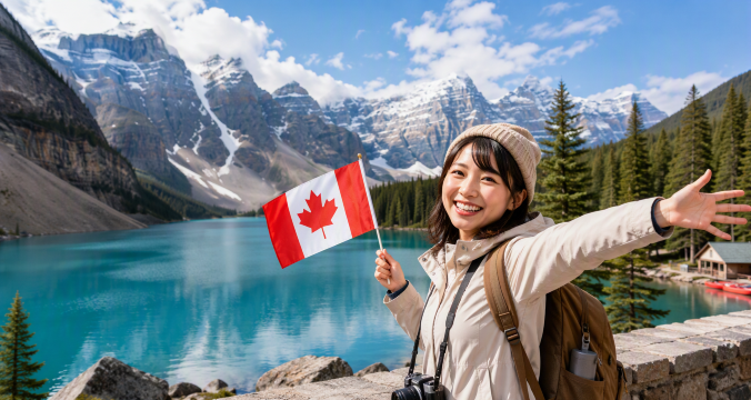 カナダを旅する日本人
