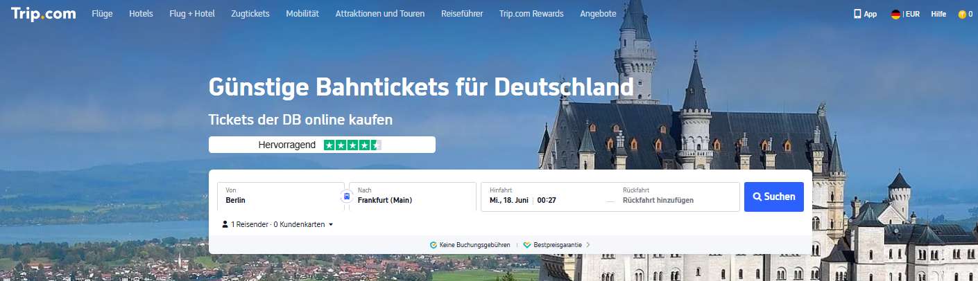 So findest du den DB-Fahrplan online