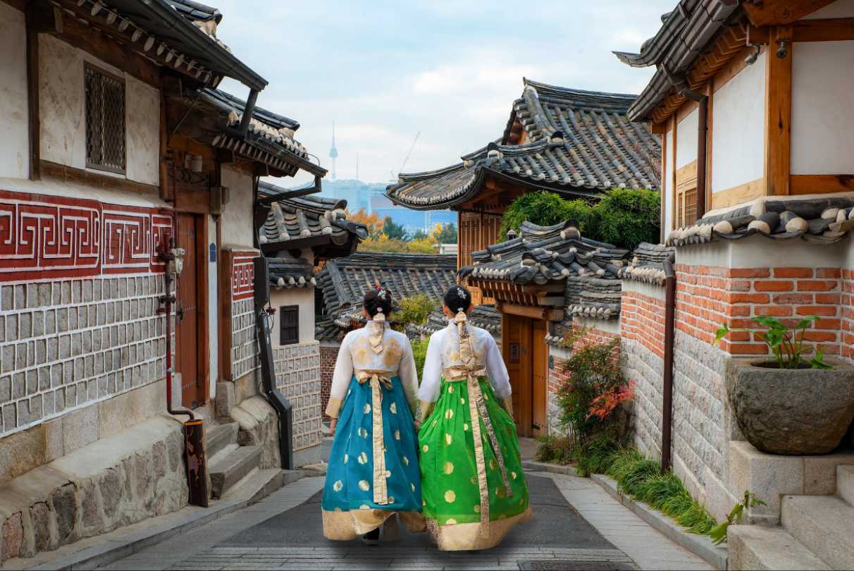 หมู่บ้านบุกชอนฮันอก เกาหลี