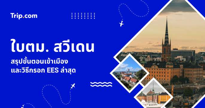 ใบตม. สวีเดน: สรุปขั้นตอนเข้าเมืองและวิธีกรอก EES ล่าสุด