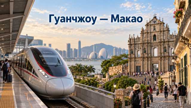 Гуанчжоу — Макао: как добраться через Чжухай | Trip.com
