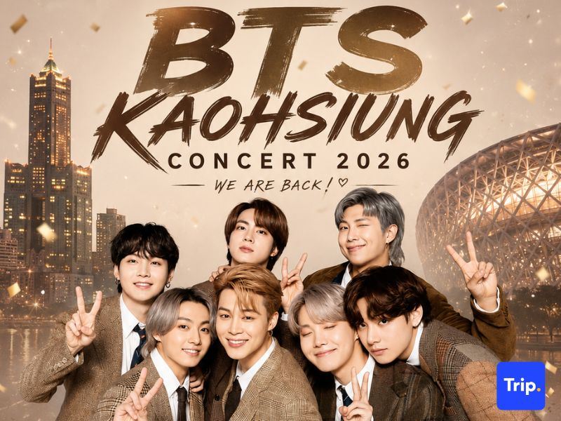BTS Concert in Taiwan 2026: Kaohsiung Dates, Tickets & Travel Guide | Trip.com