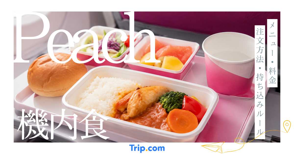 Peachの機内食を徹底解説！メニュー・料金・注文方法・持ち込みルールを紹介