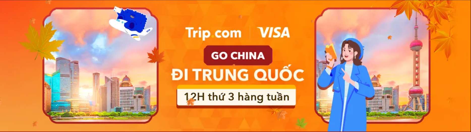 Trip.com Mã ưu đãi: Đi Trung Quốc