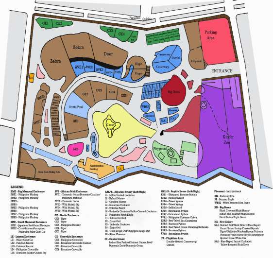 Manila Zoo Map