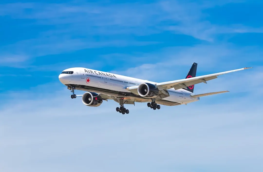 Air Canada airline Via Unsplash (by John McArthur)